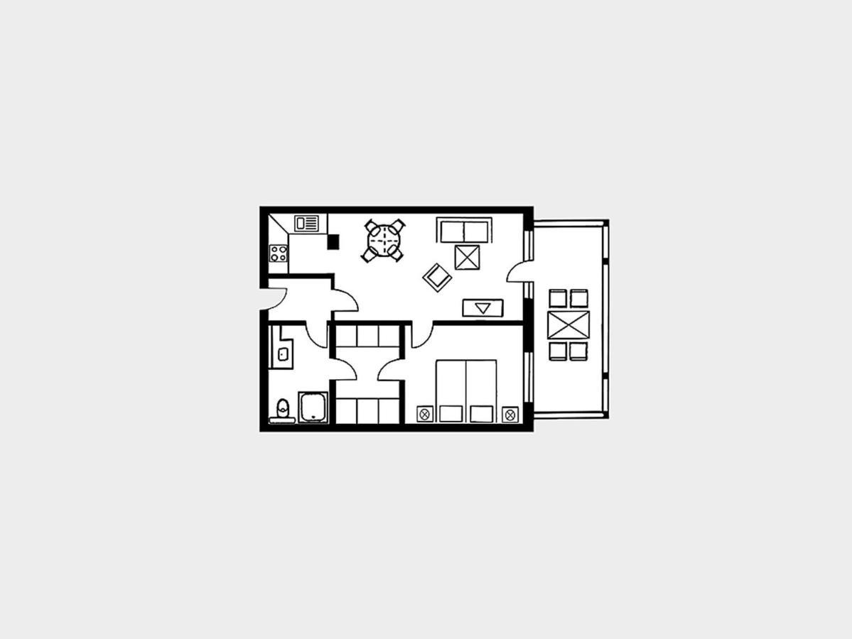 Appartement mit 1 Schlafzimmer und Balkon AH 627 Ostseebad Ostseebad Binz Exterior foto